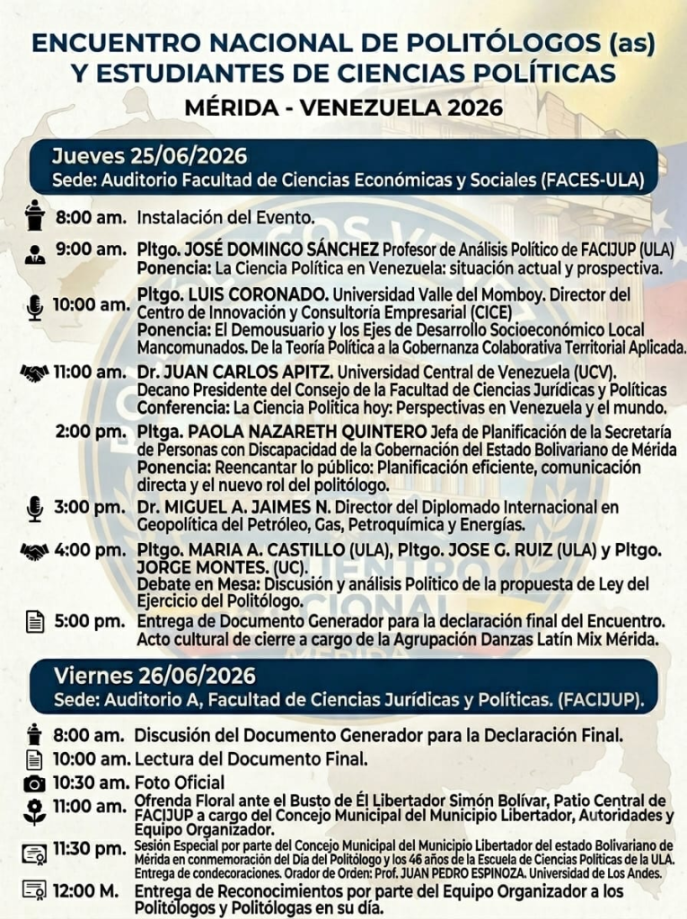 Ponencias Congreso de Politólogos Mérida 2026