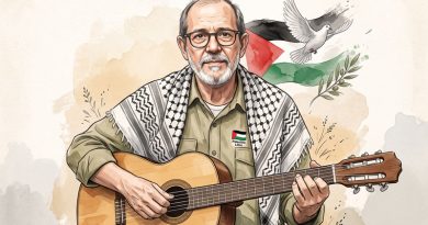 Silvio Rodríguez, catautor cubano, canta por el fin del genocidio en Palestina en la Jornada internacional de conciertos y recitales «Con Silvio le cantamos a Palestina»